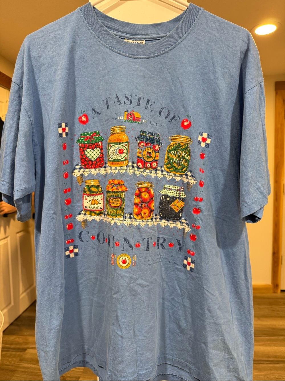 Gildan A Taste of Country Preserving the Past Vintage T-Shirt Blue XL
